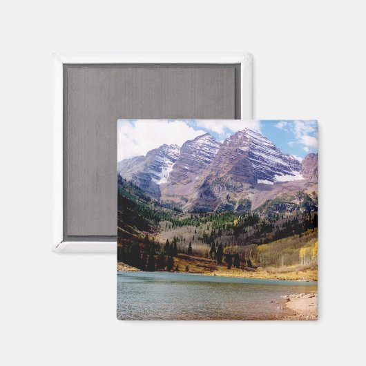 Maroon Bells im Herbst Magnet (Vorderseite/Rückseite)