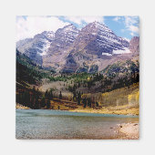 Maroon Bells im Herbst Magnet (Vorne)