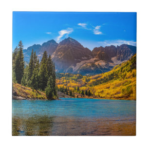 Maroon Bells in Aspen, Colorado Fliese