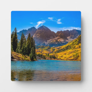 Maroon Bells in Aspen, Colorado Fotoplatte