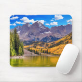 Maroon Bells in Aspen, Colorado Mousepad (Mit Mouse)