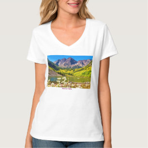 Maroon Bells in Aspen Colorado T-Shirt