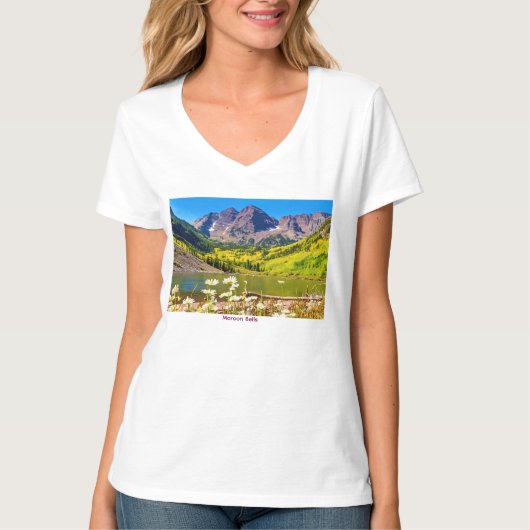 Maroon Bells in Aspen Colorado T-Shirt (Vorderseite)