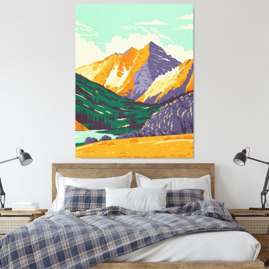 Maroon Bells Leinwanddruck (Insitu (Schlafzimmer))