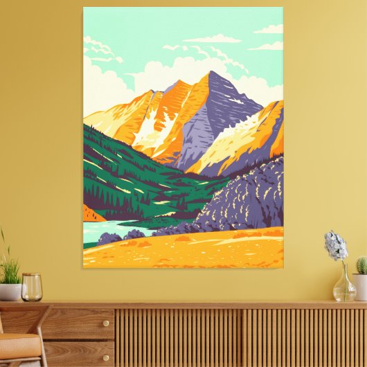 Maroon Bells Leinwanddruck (Insitu (Wohnzimmer))