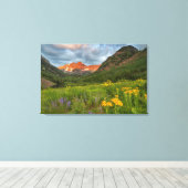 Maroon Bells Locarno Highlights Leinwanddruck (Insitu (Holzboden))