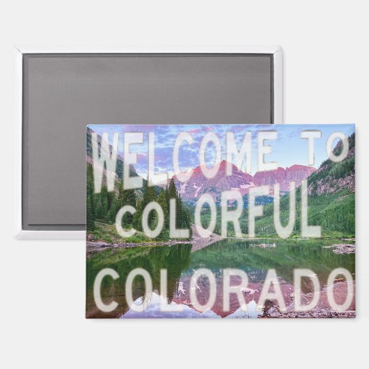 Maroon Bells Magnet (Vorderseite/Rückseite)