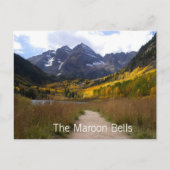Maroon Bells Postcard Postkarte (Vorderseite)