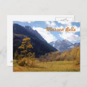 Maroon Bells Postkarte (Vorne/Hinten)