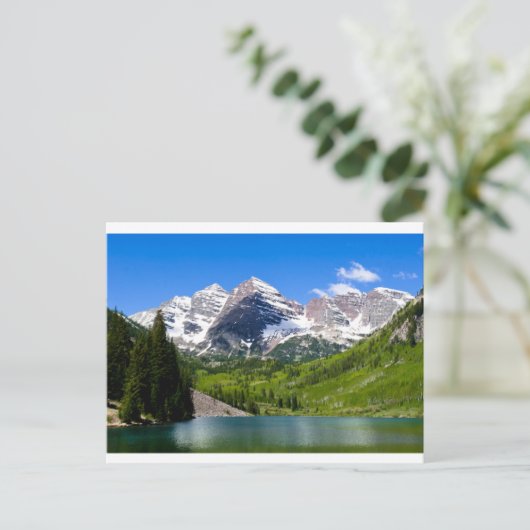Maroon Bells Postkarte (Stehend Vorderseite)