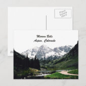 Maroon Bells Postkarte (Vorne/Hinten)