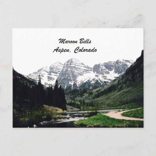 Maroon Bells Postkarte (Vorderseite)