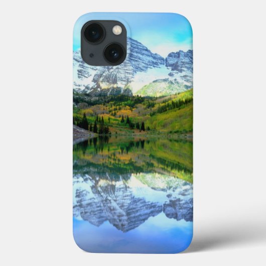 Maroon Bells reflektieren Maroon Lake Case-Mate iPhone Hülle (Rückseite)