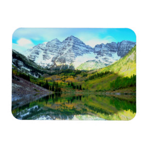 Maroon Bells reflektieren Maroon Lake Magnet