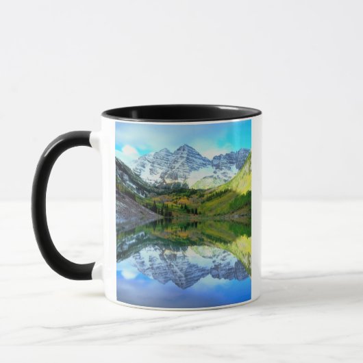 Maroon Bells reflektiert Maroon Lake Tasse (Links)