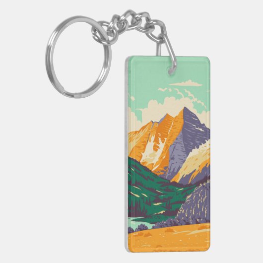 Maroon Bells Schlüsselanhänger (Vorderseite links)