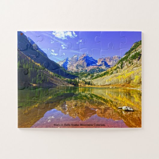 Maroon Bells Snake Mountains Colorado Puzzle (Horizontal)