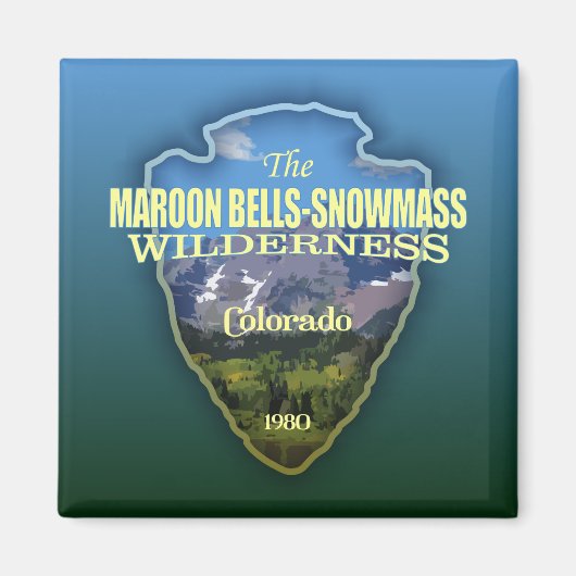 Maroon Bells-Snowmesse (Pfeilspitzen) Magnet (Vorne)