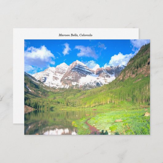 Maroon Bells Summer Meadow Postkarte (Vorne/Hinten)