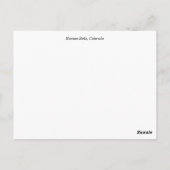 Maroon Bells Summer Meadow Postkarte (Rückseite)