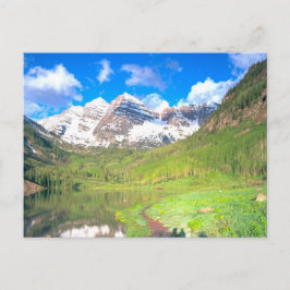 Maroon Bells Summer Meadow Postkarte