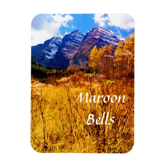Maroon Bells Travel Template Magnet (Vertikal)
