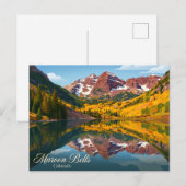 Maroon Bells USA Postkarte (Vorne/Hinten)