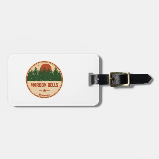 Maroon Bells Wilderness Gepäckanhänger (Vorderseite horizontal)
