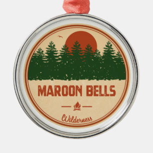 Maroon Bells Wildnis Ornament Aus Metall