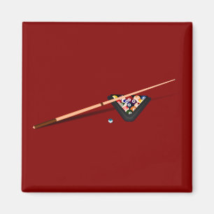 Maroon Billard-Tisch Regulierung Magnet