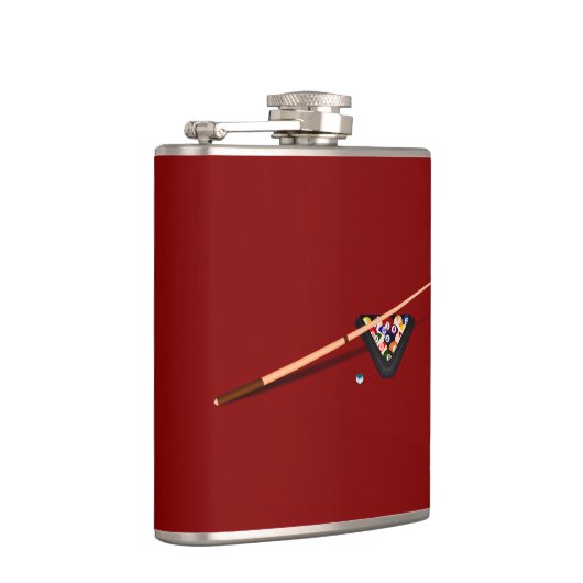 Maroon Billiard Table Flachmann (Rechts)