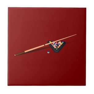 Maroon Billiard Table Fliese