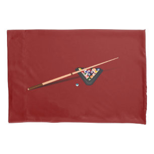 Maroon Billiard Table Kissenbezug