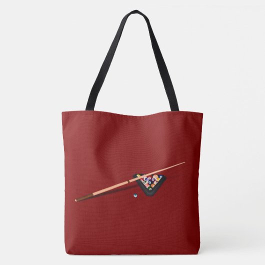 Maroon Billiard Table Tasche (Rückseite)