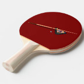 Maroon Billiard Table Tischtennis Schläger (Vorderseite)
