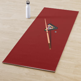 Maroon Billiard Table Yogamatte