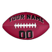 MAROON BLACK AND WEISS Custom Football (Vorderseite)