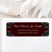 Maroon Black Rose Gothic Wedding (Insitu)