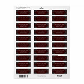 Maroon Black Rose Gothic Wedding (Vorne)
