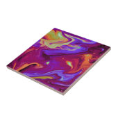 Maroon, blau, Lila, gelb Fliese (Seite)