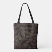 Maroon-Blume Tasche (Rückseite)