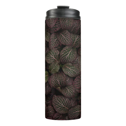 Maroon-Blume Thermosbecher (Vorderseite)