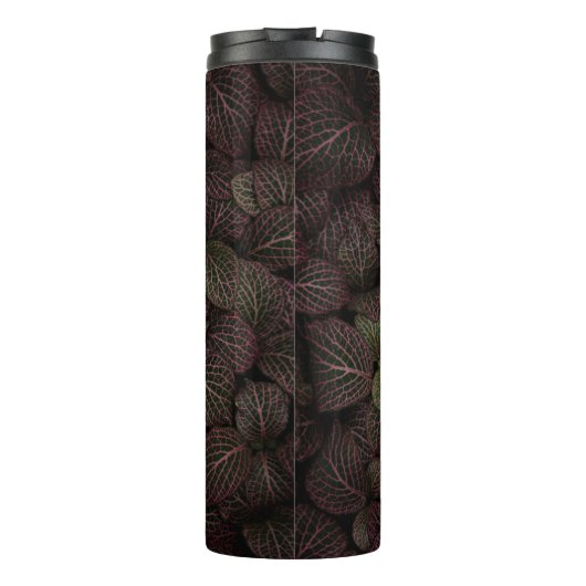 Maroon-Blume Thermosbecher (Rückseite)