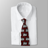 Maroon Bold Brush Class of 2025 Neck Tie Krawatte (Gebunden)