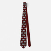 Maroon Bold Brush Class of 2025 Neck Tie Krawatte (Vorderseite)