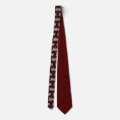 Maroon Bold Brush Class of 2025 Neck Tie Krawatte (Rückseite)