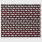 Maroon Bold Brush Class of 2025 Wrapping Paper Geschenkpapier (Flach)