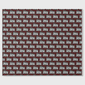 Maroon Bold Brush Class of 2026 Wrapping Paper Geschenkpapier (Flach)