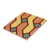 Maroon Borderline Abstrakt, Small(4,25" x 4,25") Fliese (Seite)