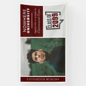 Maroon Boxes & Foto Abschluss Banner (Vertikal)